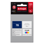 Activejet Ink AH-78R for HP printer, Replacement HP 78 C6578D; Premium; 36 ml; colour