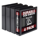 Samsill Durable ring binder A4 Black