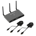 Kindermann KLICK & SHOW K-FX HDMI Kit, Wireless Conferencing System with 2 HDMI transmitters