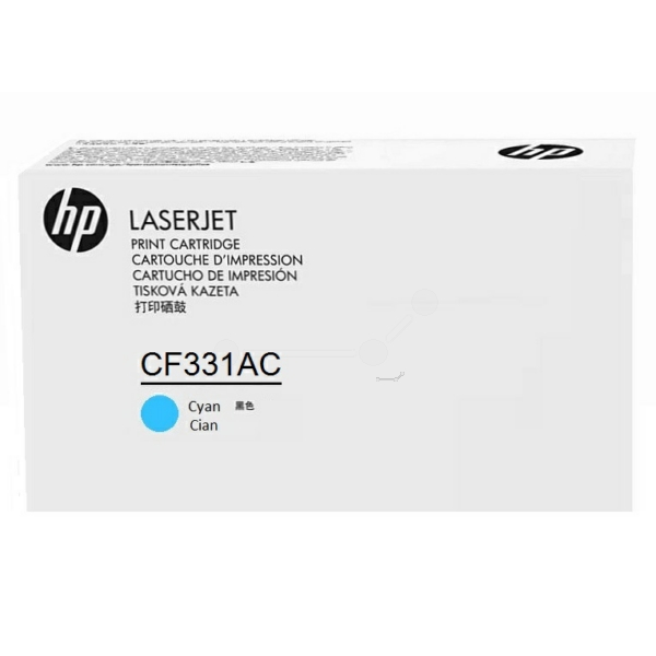 HP CF331AC/654A Toner cartridge cyan Contract, 15K pages ISO/IEC 19798 for HP Color LaserJet M 651