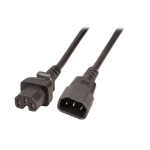 EFB Elektronik EK585.2V2 power cable Black 2 m IEC C14 IEC C15