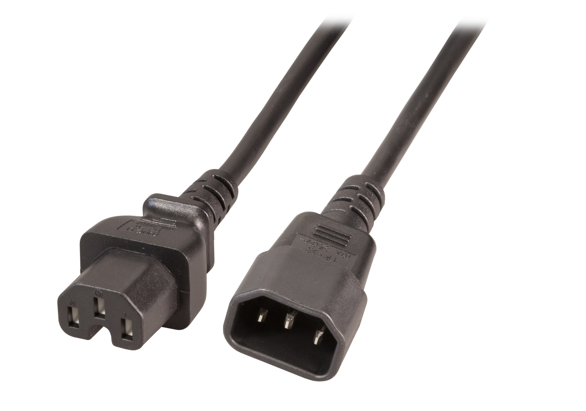 EFB Elektronik EK585.2V2 power cable Black 2 m IEC C14 IEC C15