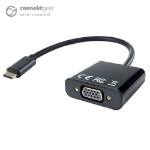 connektgear USB 3.1 Type C to VGA Active Adapter - Male to Female - Thunderbolt and DP Compatible