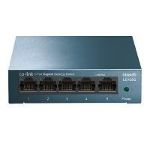 TP-LINK SWITCH DE 5 PUERTOS GIGABIT TP-LINK LS105G PARA ESCRITORIO PLUG AND PLAY CON CARCASA DE ACERO -
