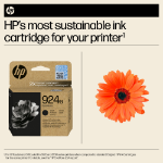 HP 4K0V0NE/924E Ink cartridge black EvoMore, 1K pages ISO/IEC 19752 for HP OJ Pro 8120/e