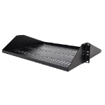 StarTech.com Étagère Rack 19 pouces 2U - Plateau Rackable Universel Ventilé - Étagère Baie de Brassage - Étagère Cantilever Rack 19" - Capacité 91kg - Rangement Rack Informatique - Profondeur 35,6cm (14"), Noir