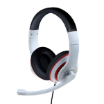 Gembird MHS-03-WTRDBK hoofdtelefoon/headset Bedraad Hoofdband Gamen Zwart, Rood, Wit