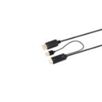 Microconnect HDMI-DP-CON2 video kabel adapter 2 m DisplayPort Zwart