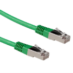 ACT Groene 1,5 meter LSZH SFTP CAT6A patchkabel met RJ45 connectoren