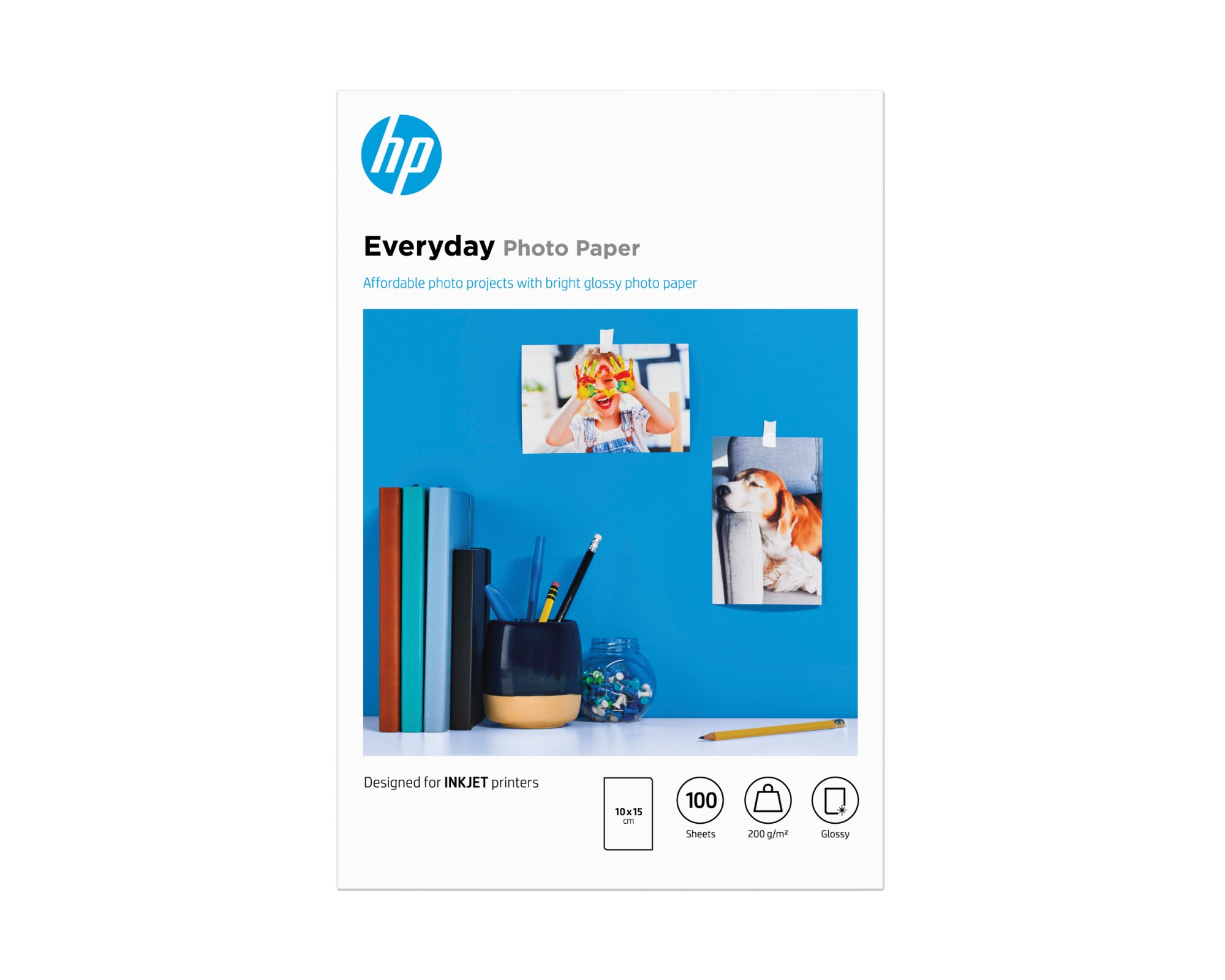 HP Everyday Photo Paper. Glossy. 200 g/m2. 10 x 15 cm (101 x 152 mm).