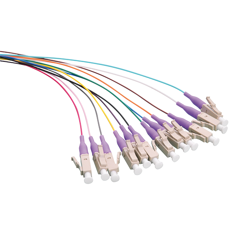 Image of LogiLink FL4LC02 fibre optic cable 2 m LC OM4 Aqua colour, Black,...