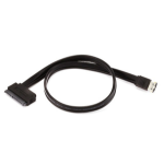 Monoprice 8492 SATA cable 19.7" (0.5 m) eSATAp SATA 22-pin Black