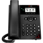 POLY VVX 150 2-Line IP Phone and PoE-enabled with Power Supply