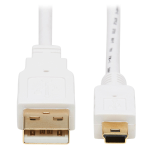 Tripp Lite U030AB-003-WH USB cable 35.8" (0.91 m) USB 2.0 USB A Mini-USB B White