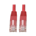Tripp Lite N200-001-RD Cat6 Gigabit Molded (UTP) Ethernet Cable (RJ45 M/M), PoE, Red, 1 ft. (0.31 m)