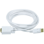 Monoprice Displayport/VGA, 3.048 m 120" (3.05 m) VGA (D-Sub) White