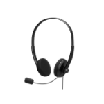 Port Designs 901604 headphones/headset Wired Head-band Office/Call center USB Type-A Black