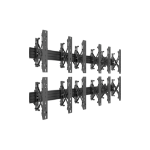 Multibrackets M Wallmount Pro MBW3x2UP Push In Pop Out Black