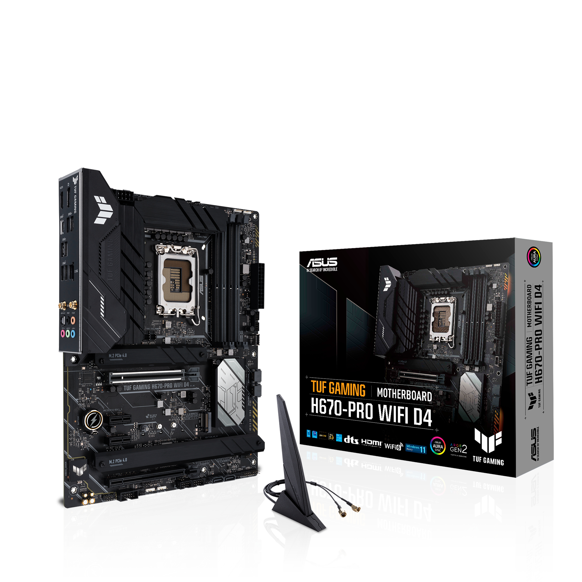 Image of ASUS TUF GAMING H670-PRO WIFI D4 Intel H670 LGA 1700 ATX