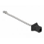 DeLOCK Fiber optic dust cap with chain for SC plug black