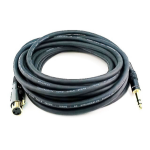 Monoprice 4772 audio cable 300" (7.62 m) 6.35mm TRS XLR (3-pin) Black