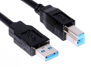 Microconnect USB3.0AB3B USB cable 3 m USB 3.2 Gen 1 (3.1 Gen 1) USB A USB B Black