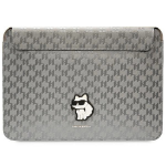 Karl Lagerfeld laptop case 14 Saffiano Monogram Choupette - Silver