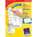 Avery Address Label - Laser 100 Sheets 63.5 x 38.1 White