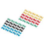 Digitus Color clips for Patch cable -Mixed (20 pcs. in each Red, Green, Blue, Yellow, Black)