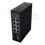 Lanberg ILGE-8P-2S-120 network switch Unmanaged Fast Ethernet (10/100) Power over Ethernet (PoE) 1U Black