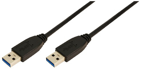 Photos - Cable (video, audio, USB) LogiLink CU0038 USB cable 1 m USB 3.2 Gen 1  USB A Black (3.1 Gen 1)