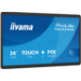 iiyama TW2424AS-B3P Signage Display Interactive flat panel 60.5 cm (23.8") Wi-Fi 450 cd/m² Full HD Black Touchscreen Built-in processor Android 24/7