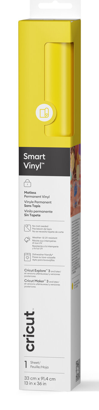 Cricut Smart Vinyl Permanent Yellow Matte