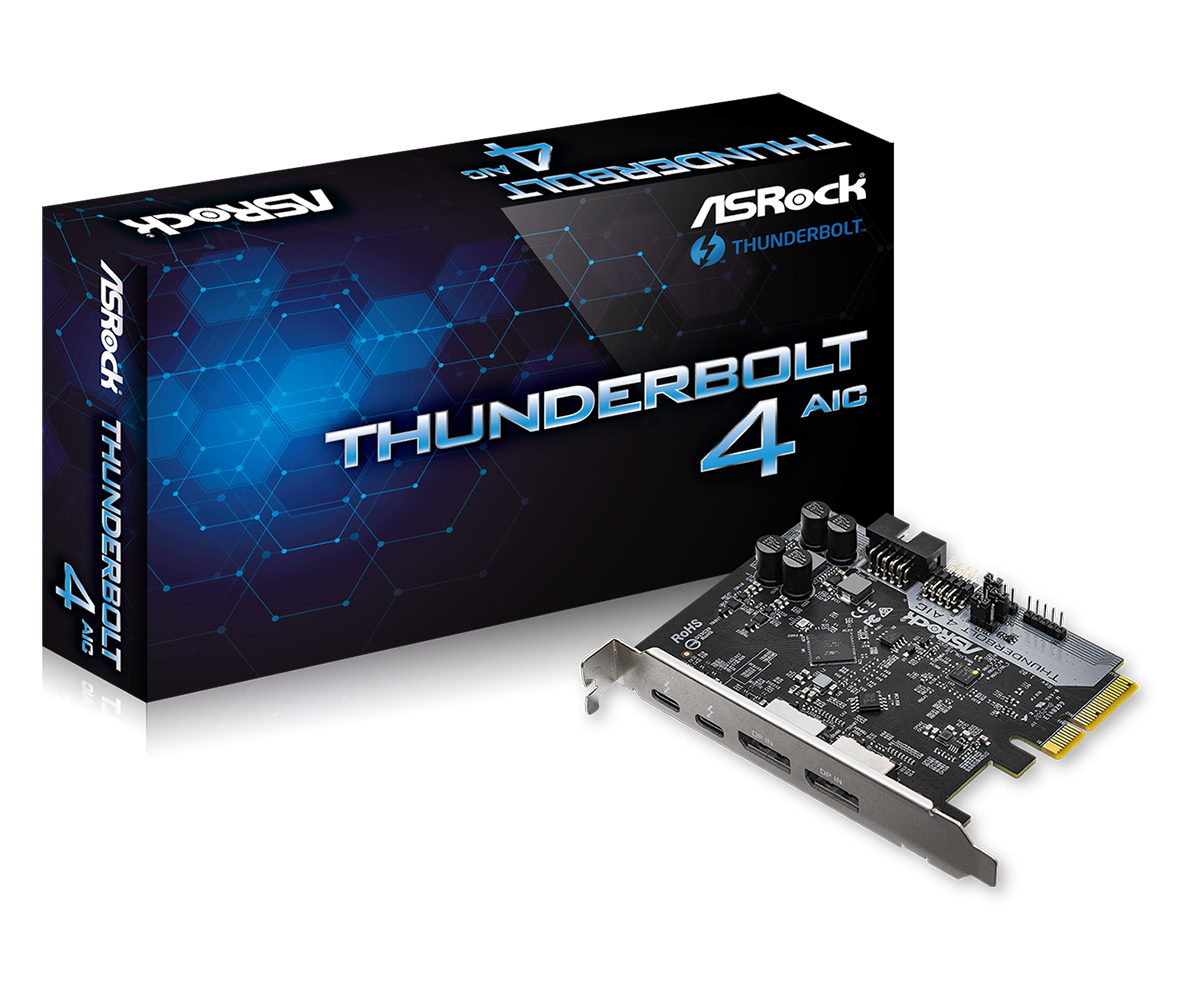 Image of Asrock Thunderbolt 4 AIC interface cards/adapter Internal...