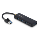 StarTech.com H5A4A-USB-HUB interface hub USB 3.2 Gen 1 (3.1 Gen 1) Type-A 5000 Mbit/s Black