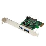 StarTech.com 2 Port PCI Express (PCIe) SuperSpeed USB 3.0 Card Adapter with UASP - SATA Power