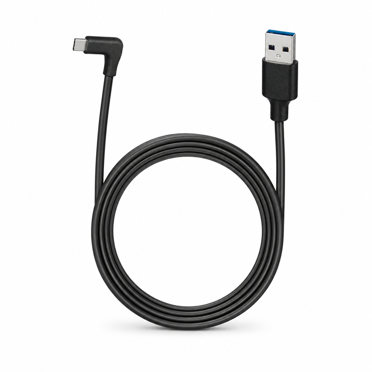 USB-C to USB Right-Angle Cable 15cm Black thumbnail