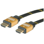 ROLINE 11.04.5510 HDMI kabel 20 m HDMI Type A (Standaard) Zwart, Goud
