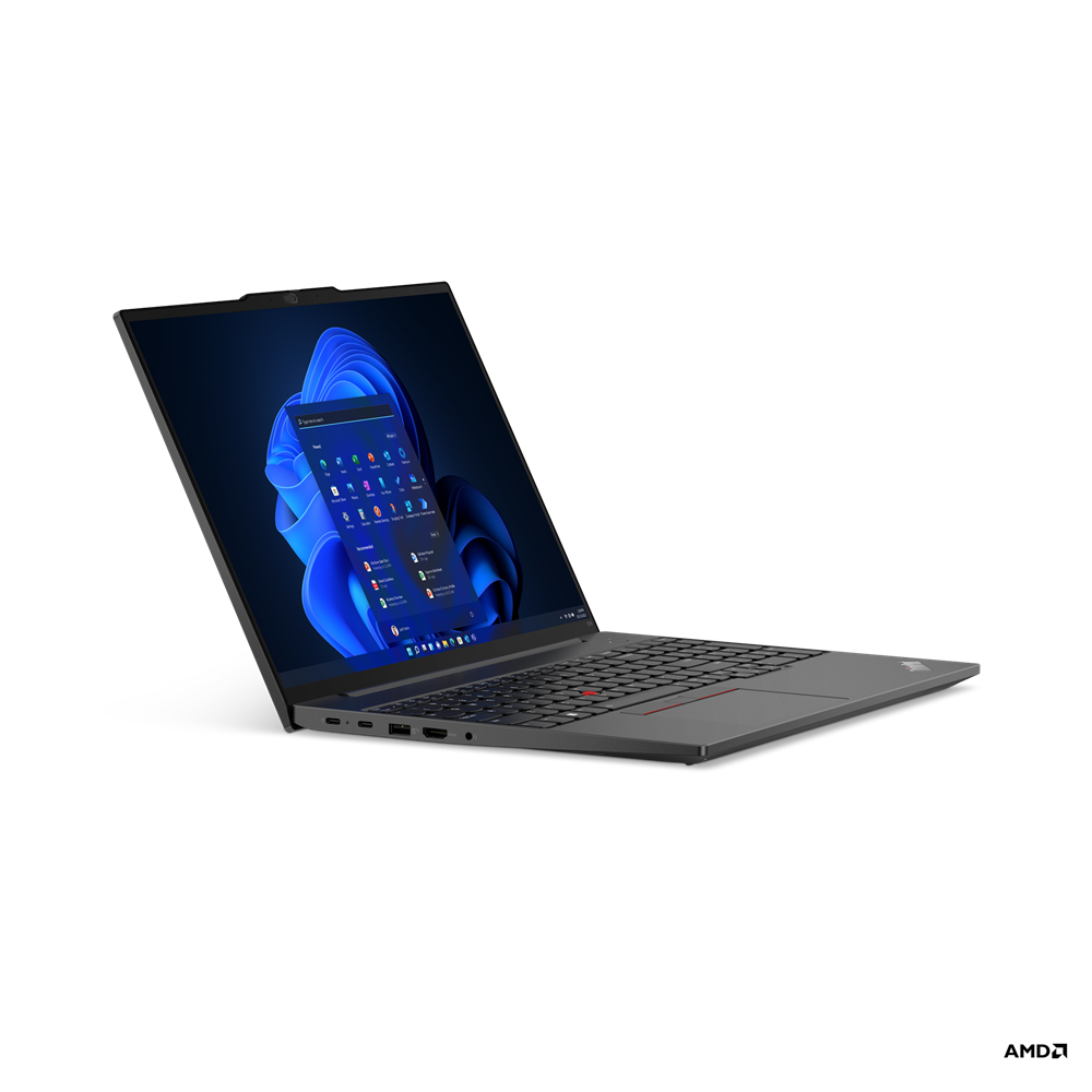 Lenovo ThinkPad E16 Gen 1 (AMD) Laptop 40.6 cm (16") WUXGA AMD Ryzen 5 7530U 16 GB DDR4-SDRAM 512 GB SSD Wi-Fi 6 (802.11ax) Windows 11 Pro Black