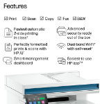 HP LaserJet Pro 4113dw Black and white Printer, Ethernet Only; Copier, Scanner; Duplex