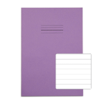 Rhino 13 x 9 Oversized Exercise Book 40 Page Purple F12 (Pack of 100)