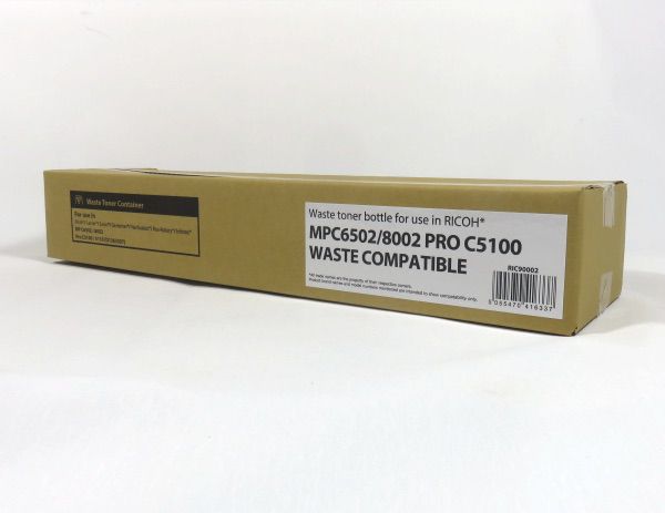 Image of DATA DIRECT Ricoh MPC6502 MPC8002 Pro C5100 Waste Toner Bottle...