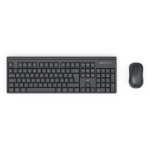 Hama WKM-100 keyboard Mouse included Universal RF Wireless QWERTY UK International Black