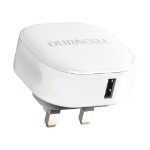 Duracell DRACUSB12W-UK mobile device charger White