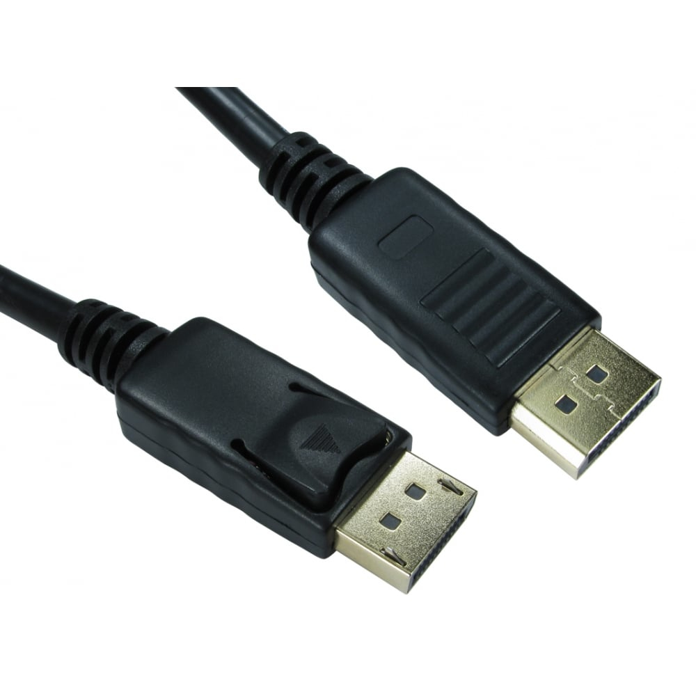 Image of Cables Direct 99DP-001LOCK DisplayPort cable 1 m Black