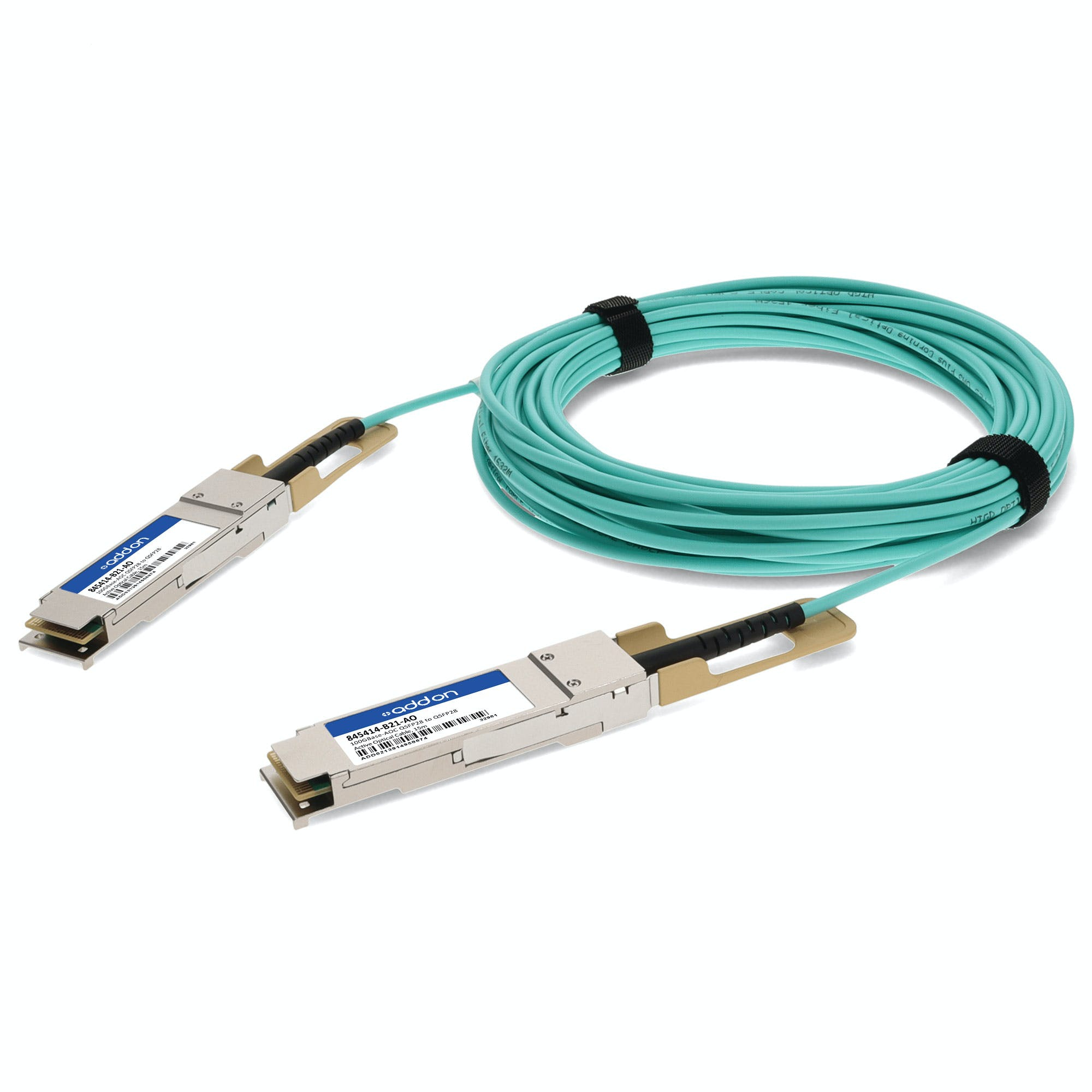 Image of AddOn Networks 845414-B21-AO fibre optic cable 15 m QSFP28 AOC...