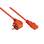 Kabelmeister SK0130-O030 electriciteitssnoer Oranje 3 m Netstekker type E+F IEC C13