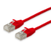 Equip Cat.6A F/FTP Slim Patch Cable, 1m, Red