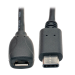 Tripp Lite U040-06N-MIC-F USB cable 5.91" (0.15 m) USB 2.0 USB C Micro-USB B Black