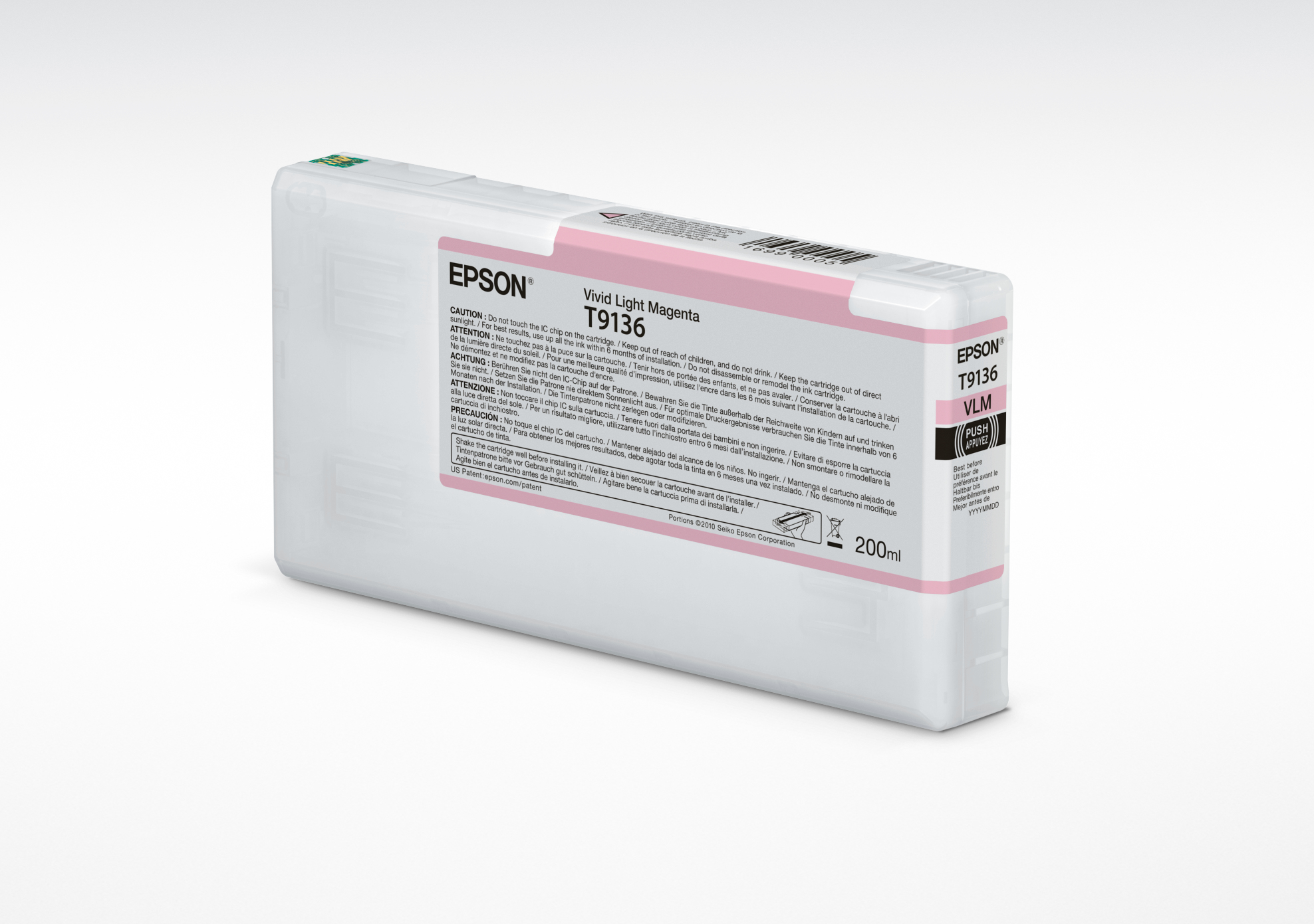 Image of Epson C13T913600/T9136 Ink cartridge light magenta 200ml for Epson...